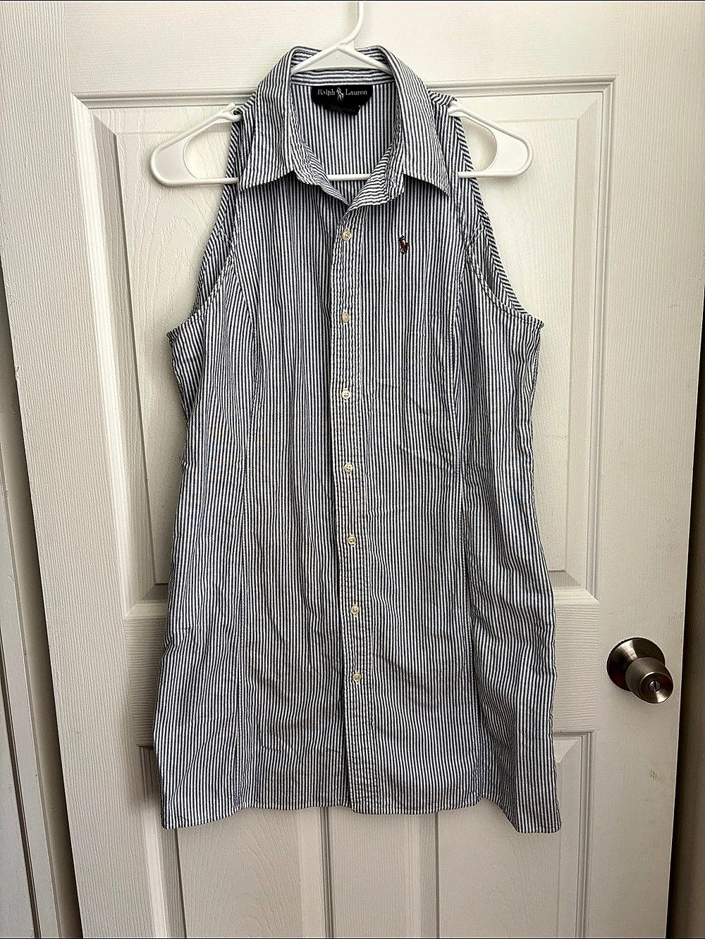 Ralph Lauren Striped Cotton Sleeveless Top Size 12
